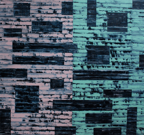 'Pink Green-Grey Screen'