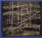 'Blue black-white screen'